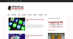 Desktop Screenshot of mobileinquirer.com